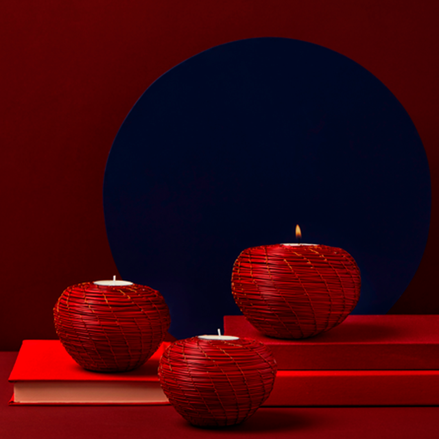 Porta velas legado de cobre